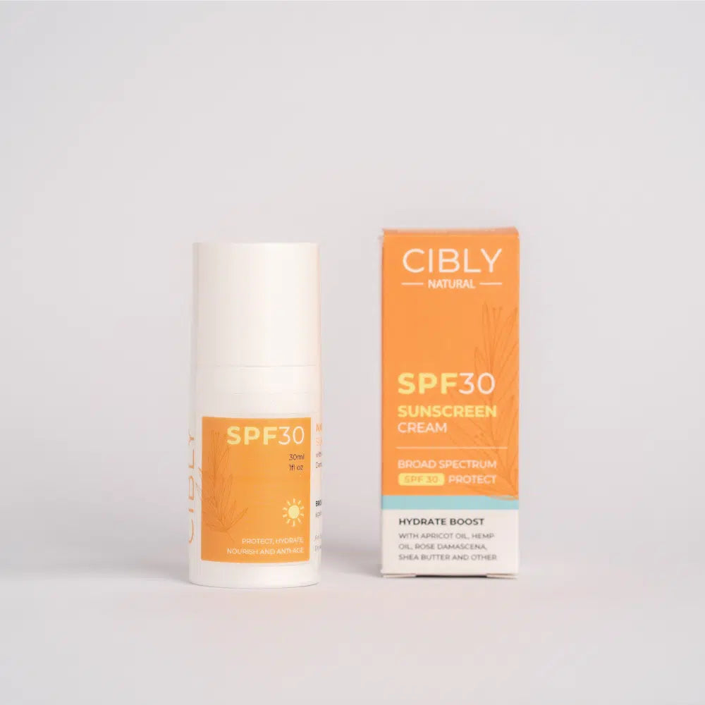 Krema za sunčanje za lice – lagana formula bez bijelih tragova, SPF 30 (30 ml)